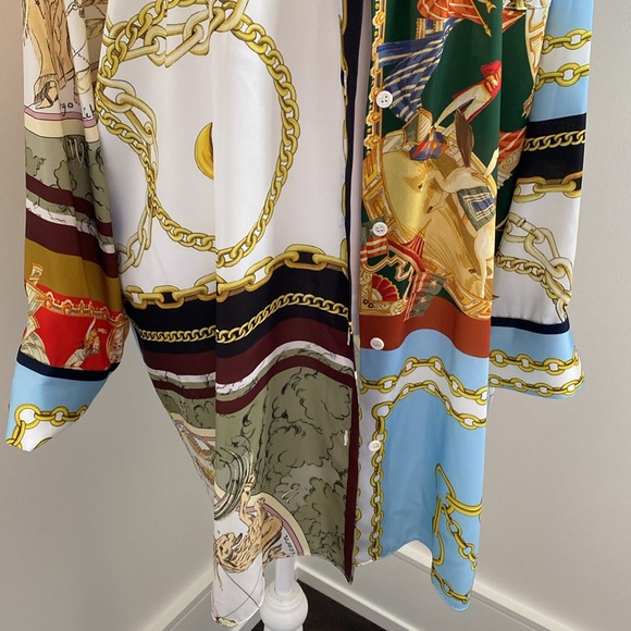 OVERSIZED ZARA PRINTED BUTTON DOWN SHIRT - Picture 3 of 6